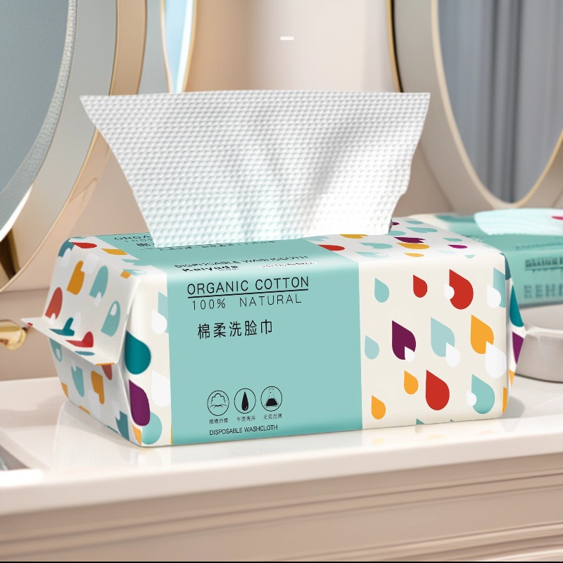 Home Textiles Face Towel - Handuk Wajah Sekali Pakai dari Katun,