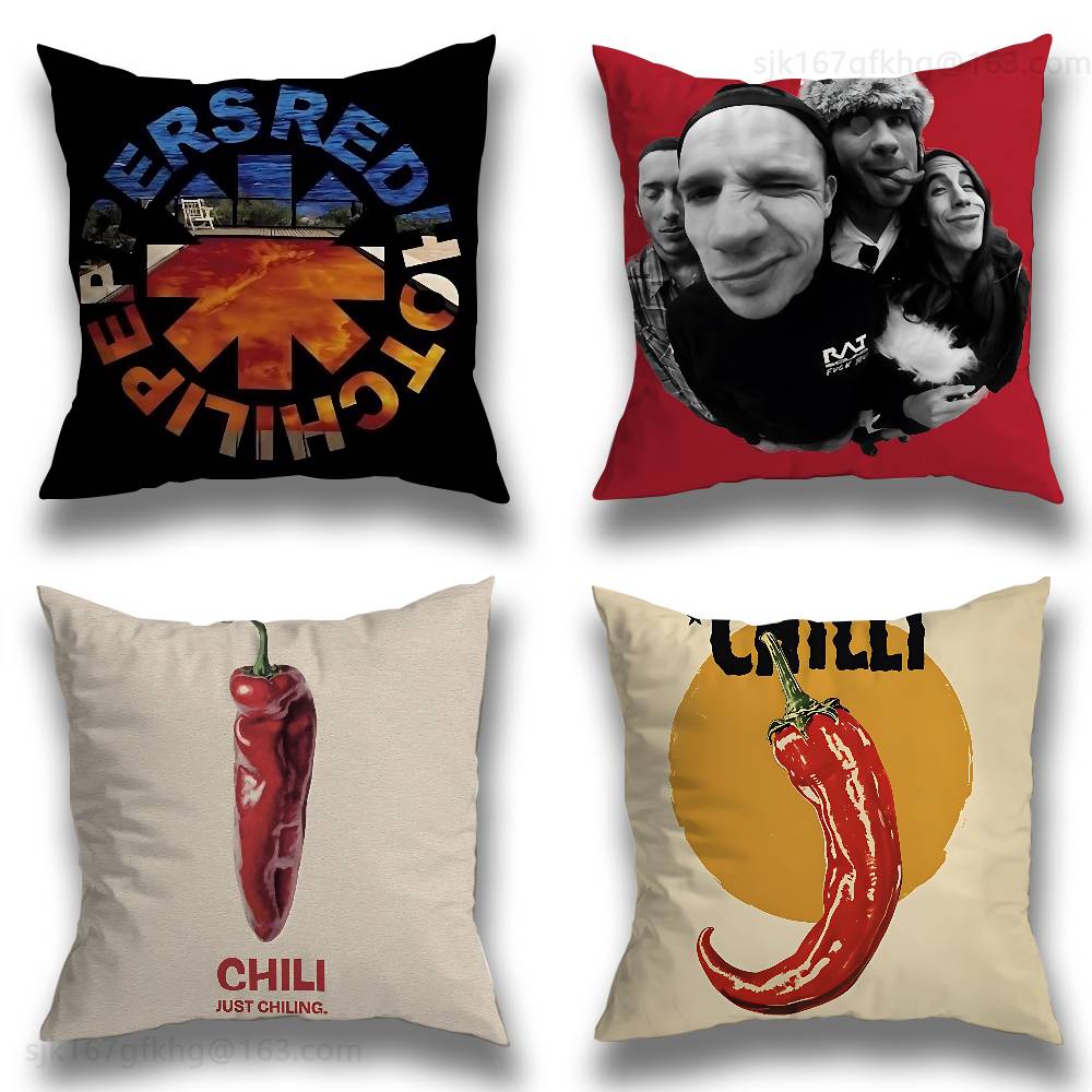 Hot Home Of Textiles - R-Red Hot C-Chili Peppers Sarung Bantal