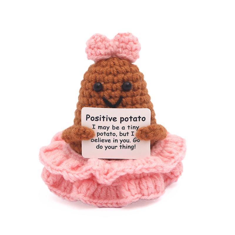 Home And Textiles Today - Boneka Putri Kentang Rajutan Positif dengan