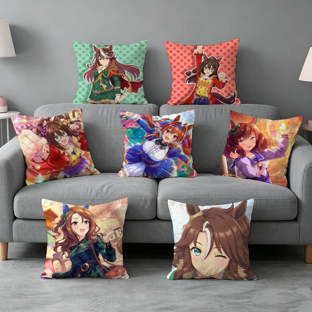 Home Textiles Definition - Umamusume Pretty-y Derby Sarung Bantal Hadiah