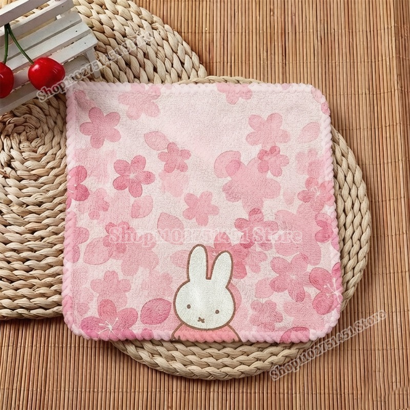 Home Textiles Face Towel - Setelan Handuk Persegi Bermotif Miffy yang