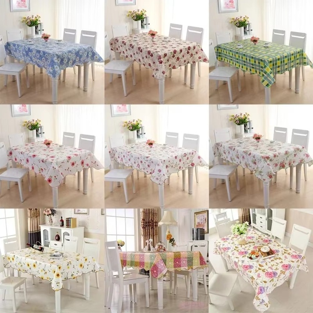Home Textiles Today News - Taplak Meja PVC Tahan Air Taplak