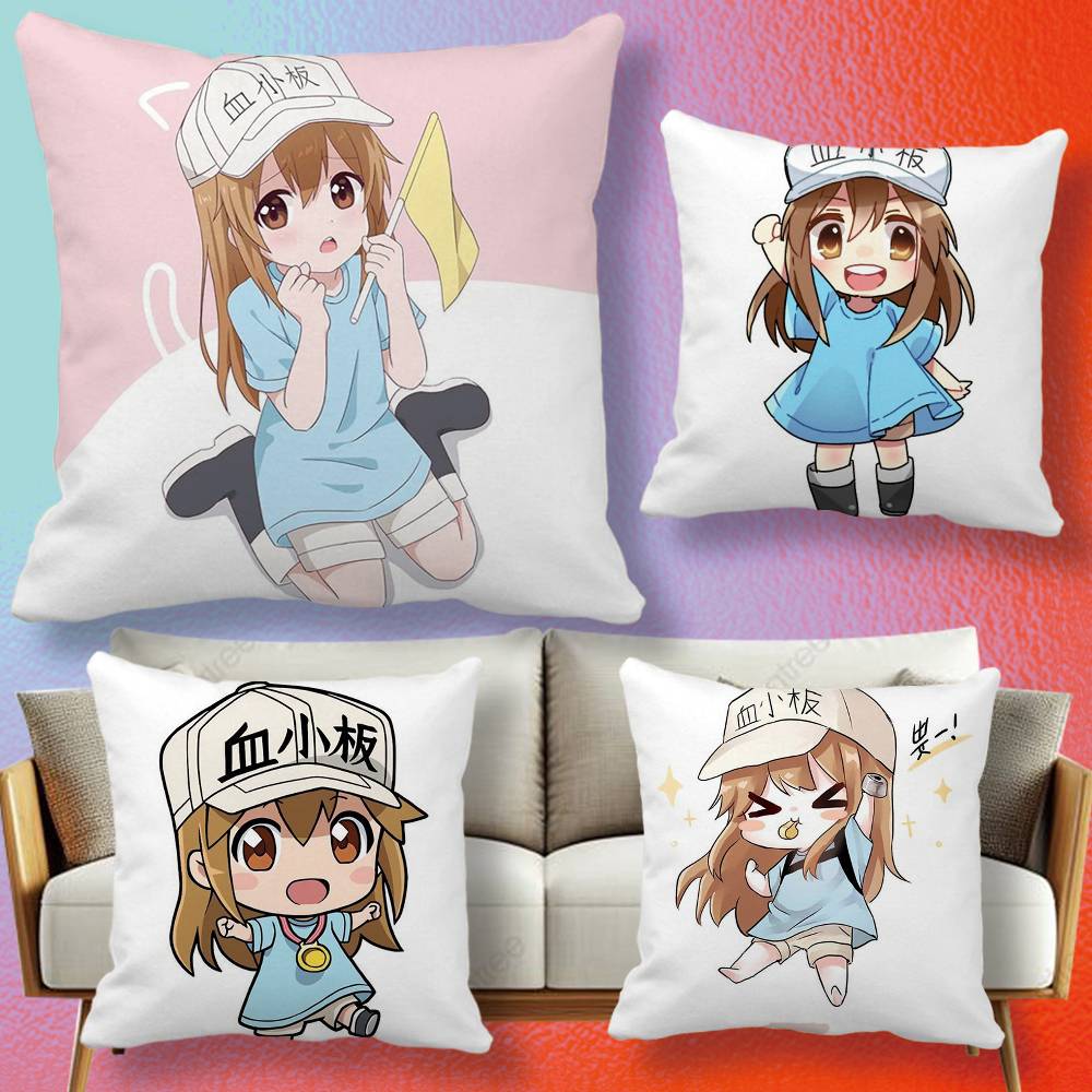 Home Textiles Definition - Sarung Bantal Anime Cells at Work,