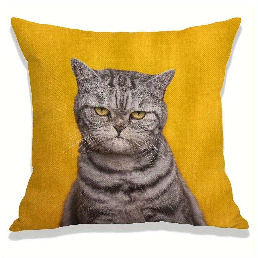 Sarung Bantal Linen Motif Kuci - Pillow Cover 20X20 ulasan dan harga