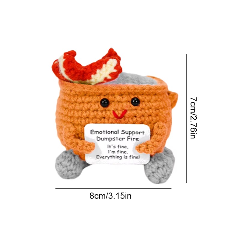 Boneka Dumpster Fire Rajutan T - Home And Textiles Today ulasan dan harga