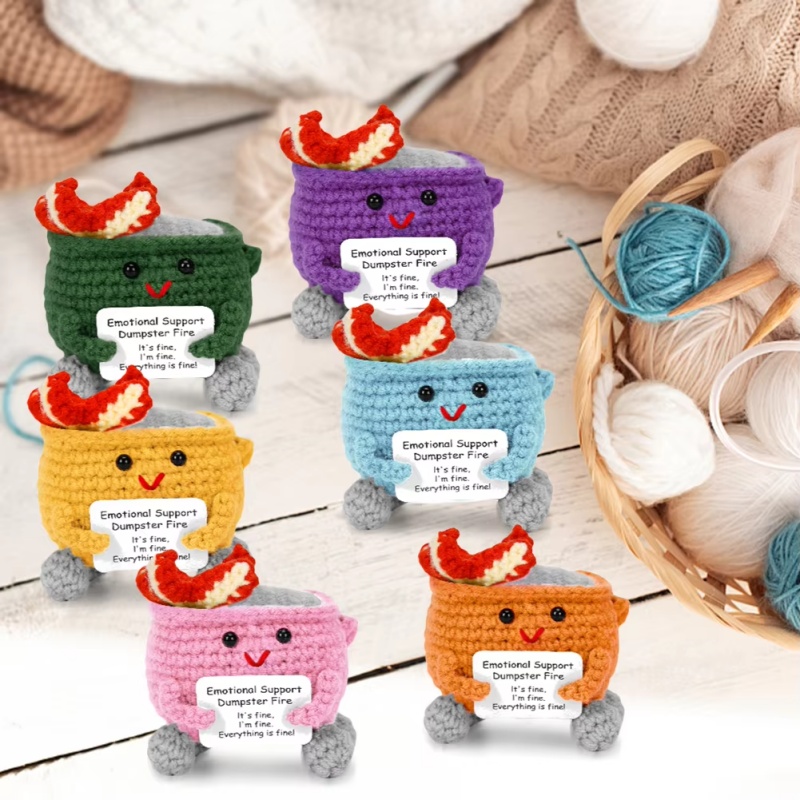 Boneka Dumpster Fire Rajutan T - Home And Textiles Today ulasan dan harga