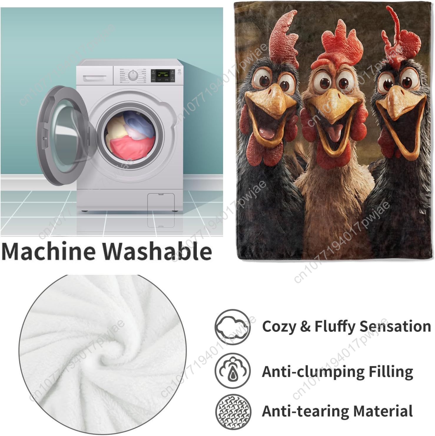 Selimut Ayam Hadiah untuk Wani - Home Of Textiles ulasan dan harga
