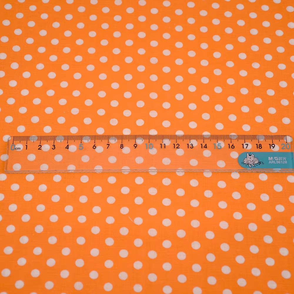 50X150CM Putih Oranye Polka Do - Home Textiles Fabric ulasan dan harga
