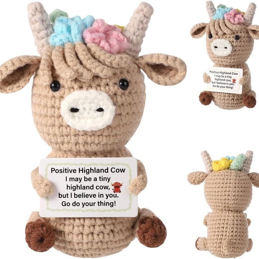 Boneka Sapi Emosional Rajutan  - Home And Textiles Today ulasan dan harga
