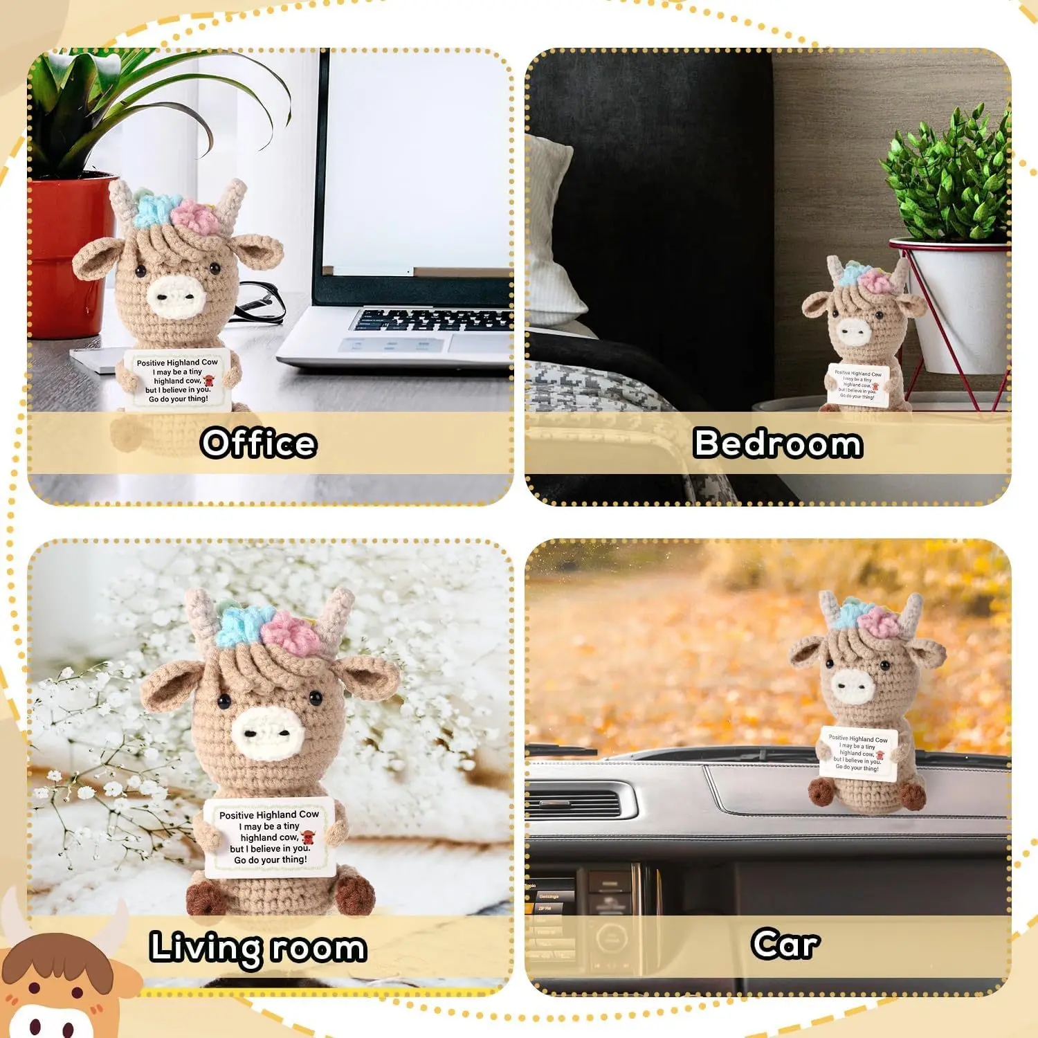 Boneka Sapi Emosional Rajutan  - Home And Textiles Today ulasan dan harga