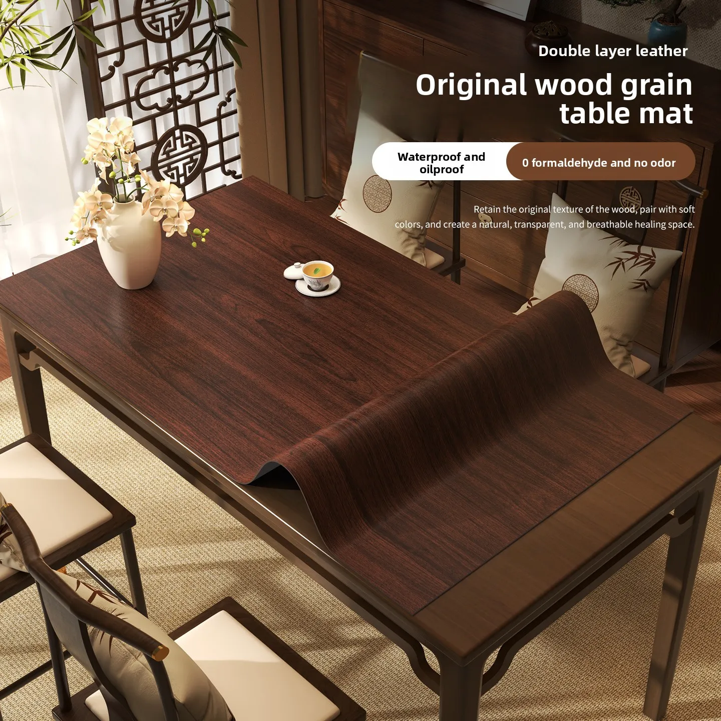 Taplak Meja Kulit PU Wabi Sabi - Home Textiles Today News ulasan dan harga