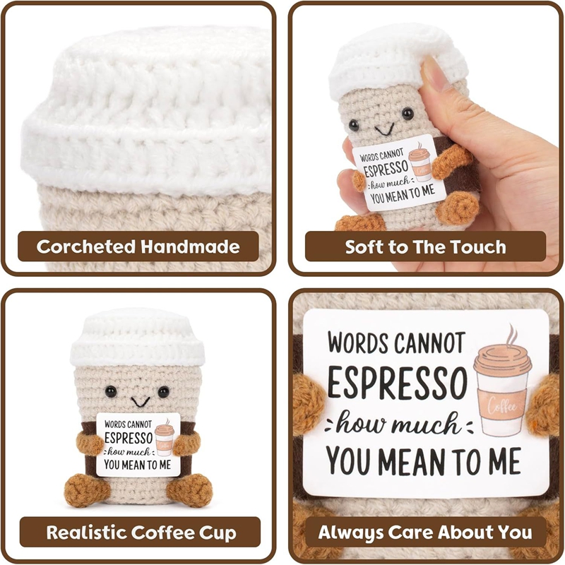 Boneka Kopi Rajutan Tangan den - Home And Textiles Today ulasan dan harga