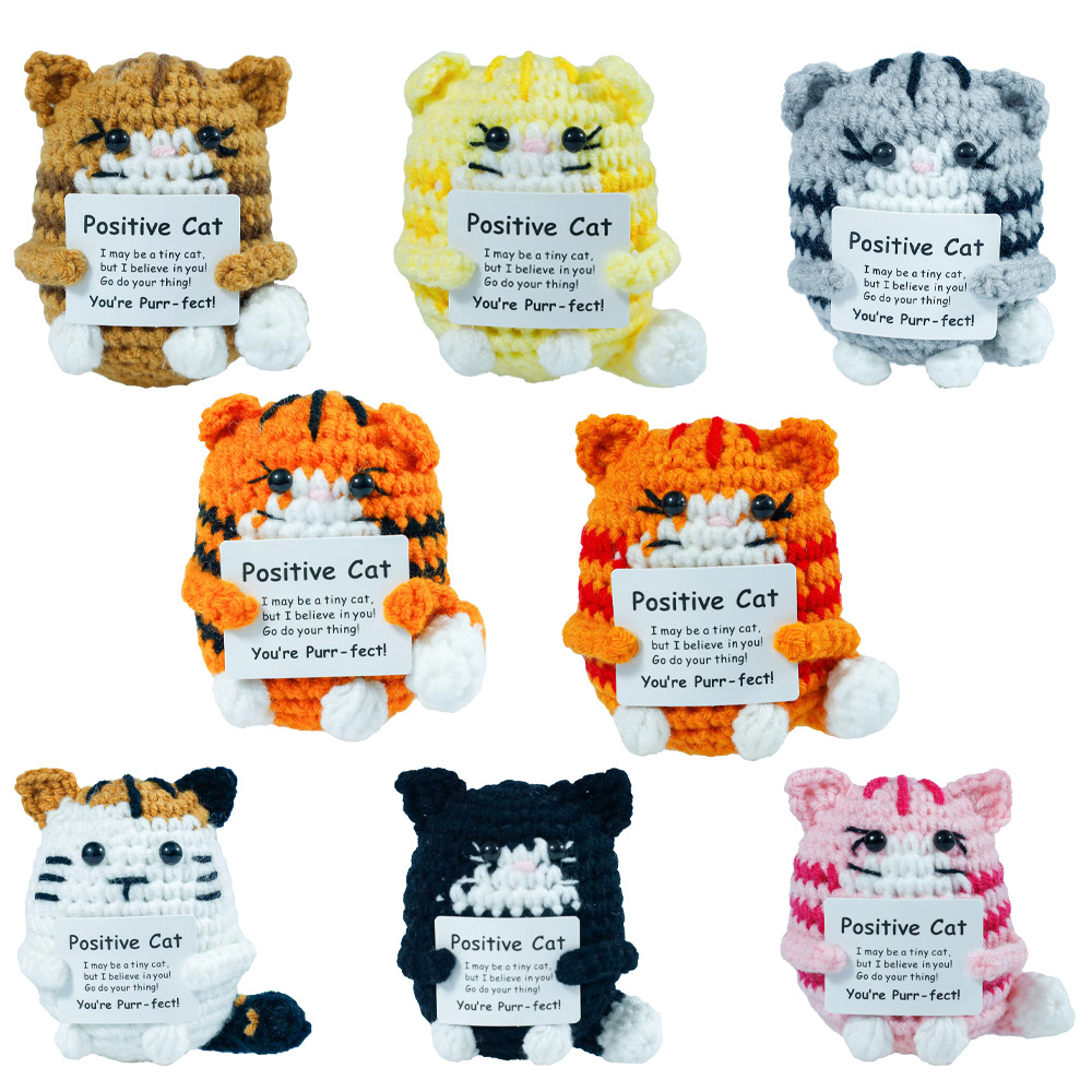 Boneka Kucing Rajut Lucu denga - Home And Textiles Today ulasan dan harga