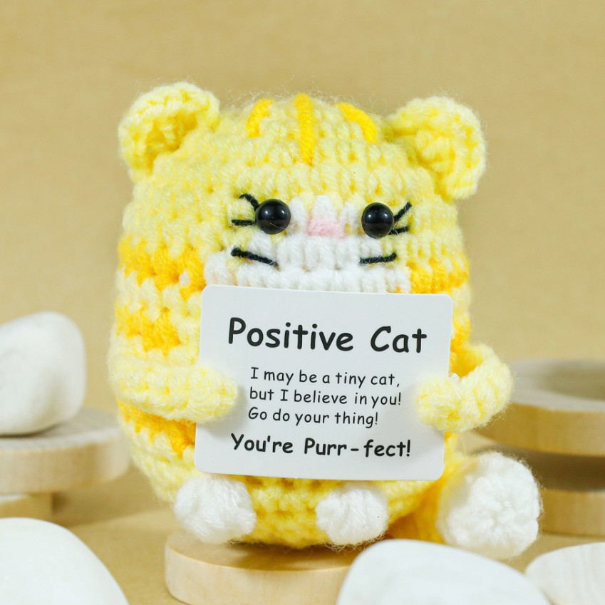 Boneka Kucing Rajut Lucu denga - Home And Textiles Today ulasan dan harga