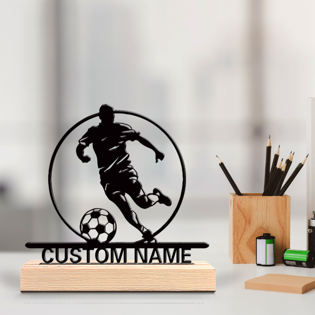 Patung Logam Pemain Sepak Bola - Home Textiles Products ulasan dan harga