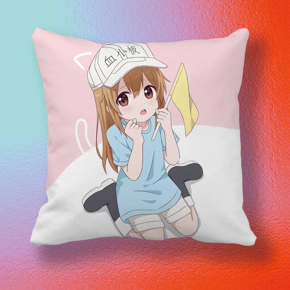 Sarung Bantal Anime Cells at W - Home Textiles Definition ulasan dan harga
