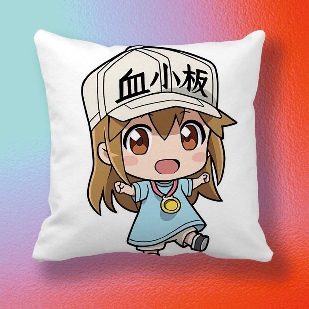 Sarung Bantal Anime Cells at W - Home Textiles Definition ulasan dan harga