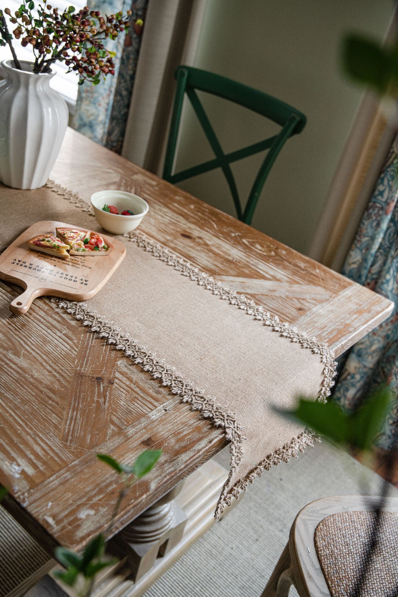 Taplak meja rami Linen antik r - Home Textiles Today News ulasan dan harga