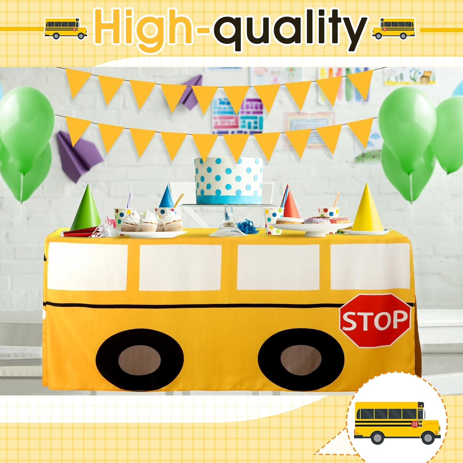 Taplak Meja Bus Sekolah Kartun - Home Textiles Today News ulasan dan harga