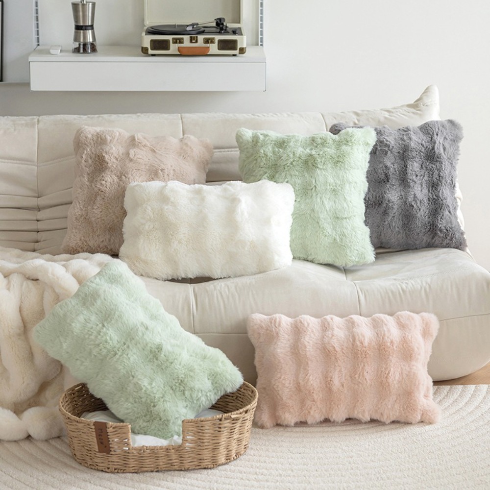 Sarung Bantal Bulu Kelinci Imi - Pillow Cover 20X20 ulasan dan harga